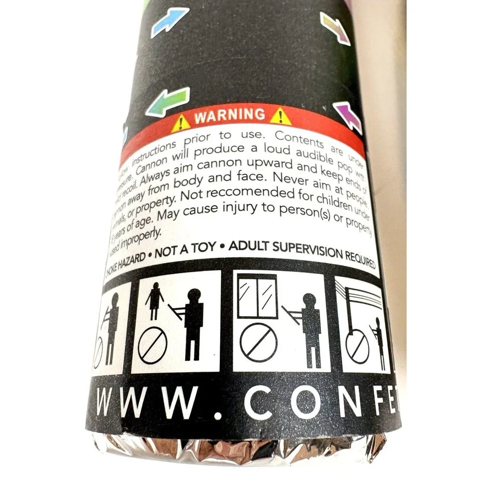 Confetti Sky Premium 2 Multicolored Paper Confetti Cannons - Party Celebrations